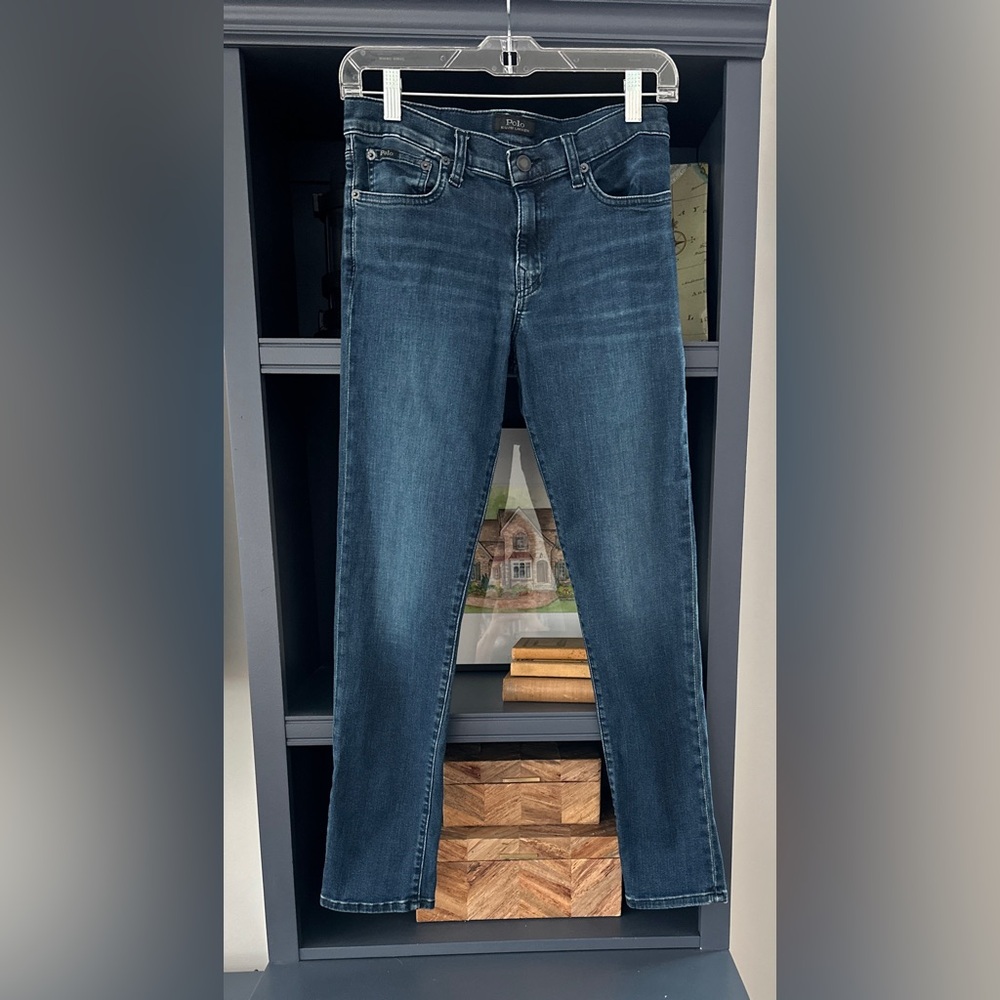 Polo Ralph Lauren The Eldridge Skinny Jeans Blue Denim Kids‎ Size 16